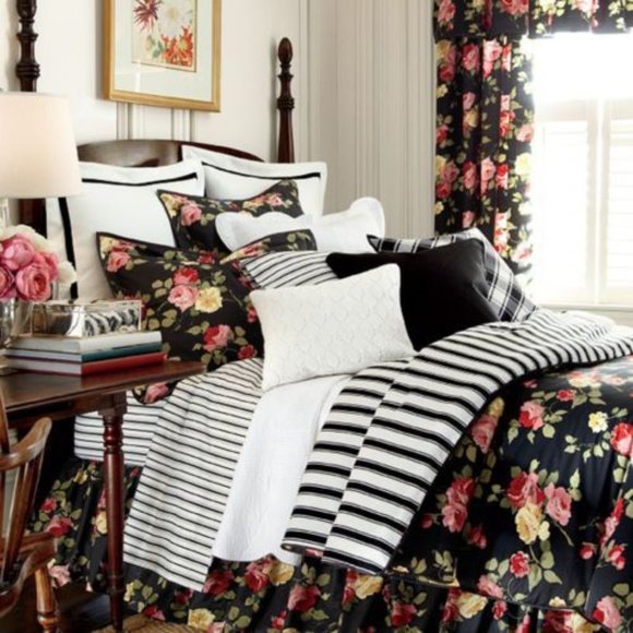 Ralph Lauren Home Bedding Ralph Lauren Isadora Cosette Black Rose